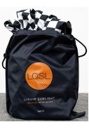 Nachhaltige Regenhose schwarz/weiß kariert extra lang von LQSL 8