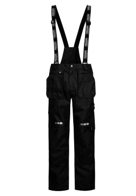 Schwarze atmungsaktive Arbeits-Regenhose von Lyngsøe Rainwear