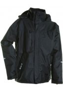 Schwarze atmungsaktive Winter-/Regenjacke von Lyngsøe