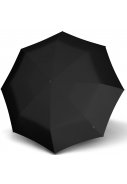 Schwarzer Regenschirm Fiber T200 medium Duomatic von Knirps