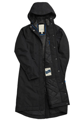 Schwarze Damen Regenmantel Janelle Coat von Seasalt