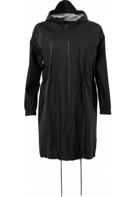 Schwarze Damenregenjacke Long W Jacket von Rains