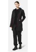 Schwarze Softshell-Regenjacke in Dreiviertellänge von Ilse Jacobsen 6