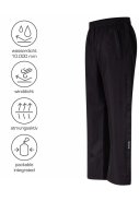 Schwarze extra kurze Damenregenhose Logan von Pro-X Elements 3