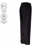 Schwarze extra kurze Damenregenhose Logan von Pro-X Elements 4