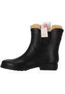Schwarze gefütterte Chelsea Damen Gummiregenstiefel  4