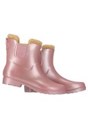 Pink Metallic gefütterte Chelsea Damen Gummiregenstiefel  4