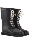Schwarze halbhoher Stiefel mit Schnürsenkel von Ilse Jacobsen