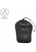 Schwarze Herrenregenhose Packable von Pro-X Elements 3