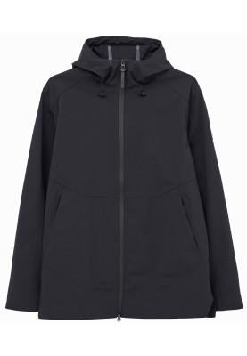 Schwarze Softshell Herrenregenjacke Motregn von Tantä