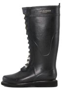Schwarze hoher Gummistiefel mit Schnürsenkeln von Ilse Jacobsen 6