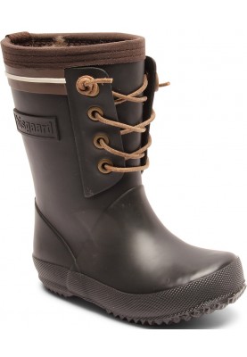 Schwarze Kinder Thermowinter-/Regenstiefel Lace von Bisgaard