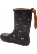 Schwarze Kinderregenstiefel Fashion  "Tulpen" von Bisgaard 6