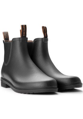 Schwarze niederige Regenstiefel Chelsea Classic von Tretorn