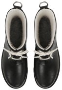 Schwarze niedrige Gummistiefel mit Schnürung von Ilse Jacobsen 6
