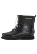 Schwarze niedrige Gummistiefel mit Schnürung von Ilse Jacobsen 7