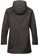 Schwarzer langer Damenregenmantel Sardinia von Musto 2