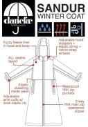 Schwarzer langer Regenmantel Danesandur Wintermantel von Danefae 3