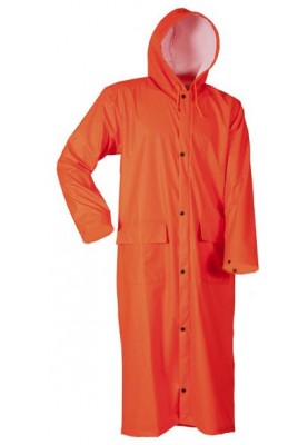 Orange lange Regenjacke Hi-Vis von Lyngsoe Rainwear