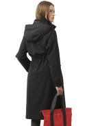 Schwarzer Lange Damen Winterjacke Thermy Long Ilse Jacobsen 3
