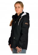 Schwarze leicht wattierte Damenregenjacke Ines von Pro-X Elements 3
