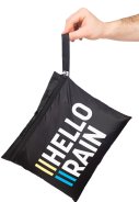 Schwarze Leichtgewichtig Regenhose mit durchgehendem Reißverschluss von Hello Rain 3