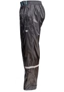 Schwarze Leichtgewichtig Regenhose mit durchgehendem Reißverschluss von Hello Rain 5