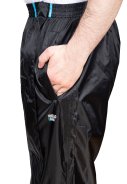 Schwarze Leichtgewichtig Regenhose mit durchgehendem Reißverschluss von Hello Rain 6