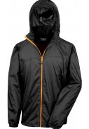 Schwarze leichtgewichtige Regenjacke von Result 1