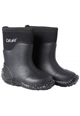 Schwarze Neopren Kinderwinterstiefel von CeLaVi