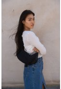 Schwarzer PU Moon Bag von Tretorn 2