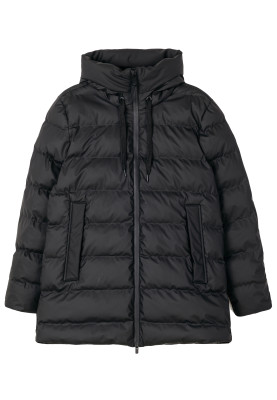 Schwarze Puffer Damenregenjacke Frost von Tantä