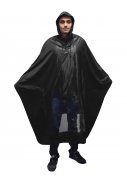 Schwarzer Regenponcho Fahrrad von Hooodie 2