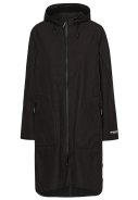 Schwarze softshell A-Linien-Regenmantel von Ilse Jacobsen