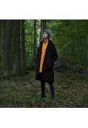Schwarze softshell A-Linien-Regenmantel von Ilse Jacobsen 2