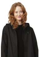 Schwarze softshell A-Linien-Regenmantel von Ilse Jacobsen 6
