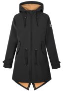Schwarze Softshell Regenjacke Island Friese von Derbe