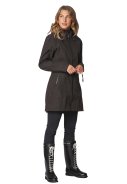 Schwarz Softshell-Regenjacke in Dreiviertellänge von Ilse Jacobsen 2