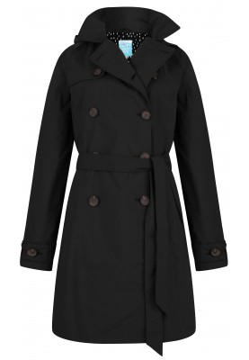 Schwarzer Trenchcoat Bowie von Happy Rainy Days