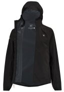 Schwarze ultraleichter Laufregenjacke Venture 4