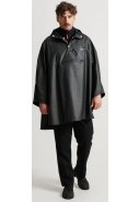 Schwarzer Unisex Regenponcho von Tretorn 6