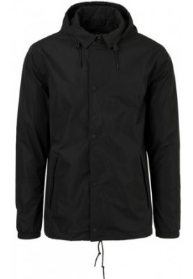 Schwarze Urban outdoor Coach Herrenregenjacke von AGU