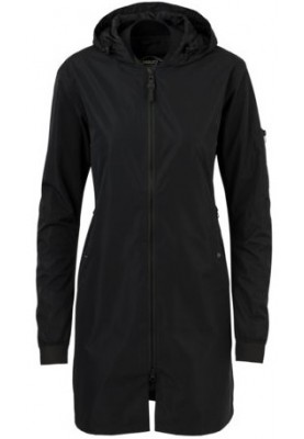 Schwarze Urban outdoor Damenregenjacke Bomber von AGU