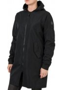 Schwarze Urban outdoor Damenregenjacke Bomber von AGU 3