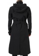 Schwarze Urban outdoor lange Damenregenjacke/Trenchcoat von AGU 4