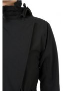 Schwarze Urban outdoor lange Damenregenjacke/Trenchcoat von AGU 5