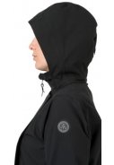 Schwarze Urban outdoor lange Damenregenjacke/Trenchcoat von AGU 4