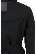 Schwarze Urban outdoor lange Damenregenjacke/Trenchcoat von AGU 9