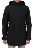 Schwarzer langer Urban outdoor Herrenparka von AGU 3