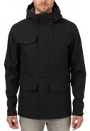 Schwarze Urban Outdoor pocket Herrenregenjacke von AGU 3